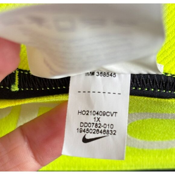 Nike Pro Womens Mid Rise Tight Fit Full Length Leggings Black Size XL - Picture 2 of 9